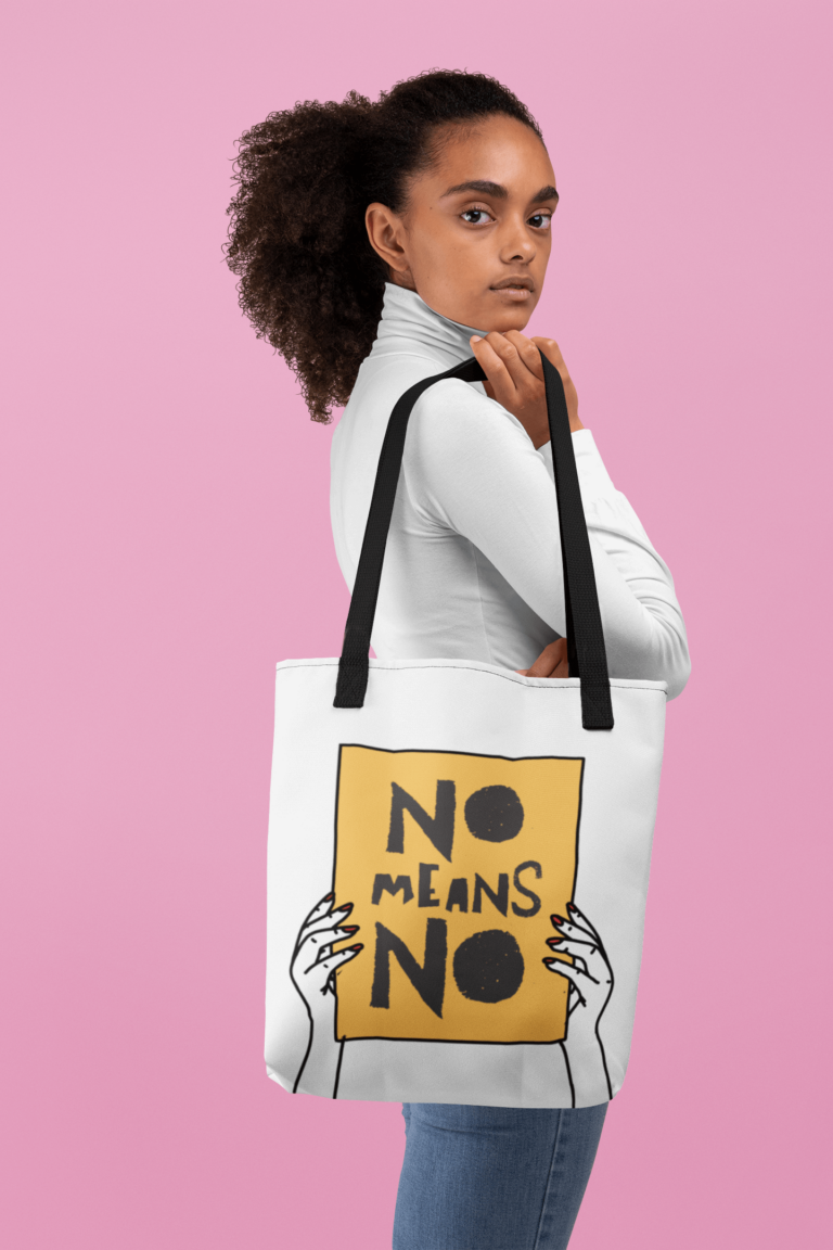 No Means No Tote Bag 768x1152