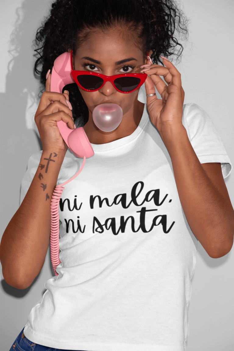 ni mala ni santa empowered latina hispanic latinx girl curly hair 768x1152