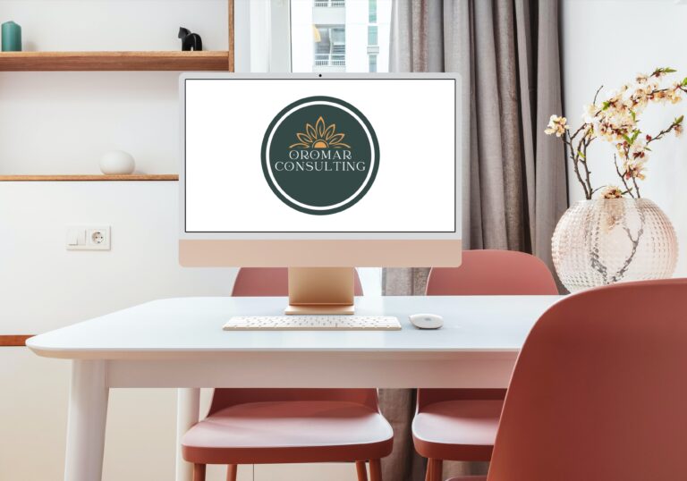 Computer display OroMar Circle Logo 2 768x538