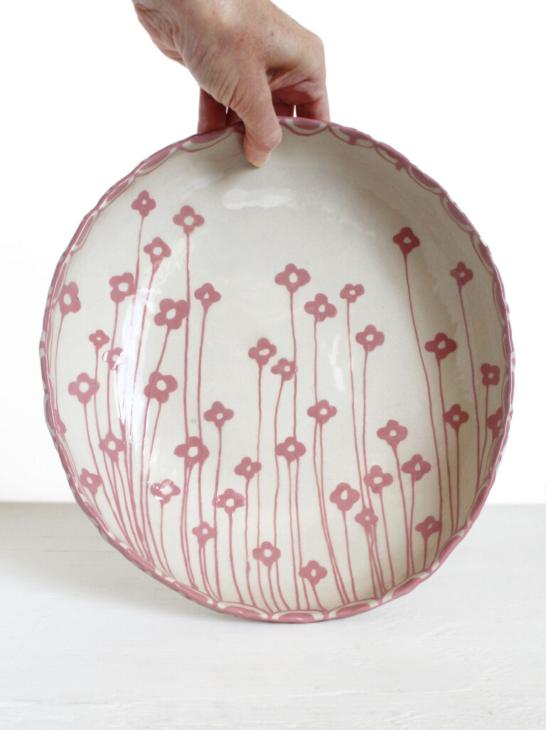 Barro by Lucrecia Pink Alyssum Large bowl 768x1026